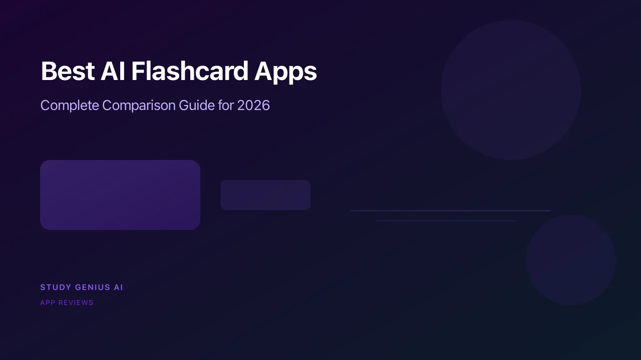 Best AI Flashcard Apps 2026: Ranked, Reviewed & Free Options | Study ...