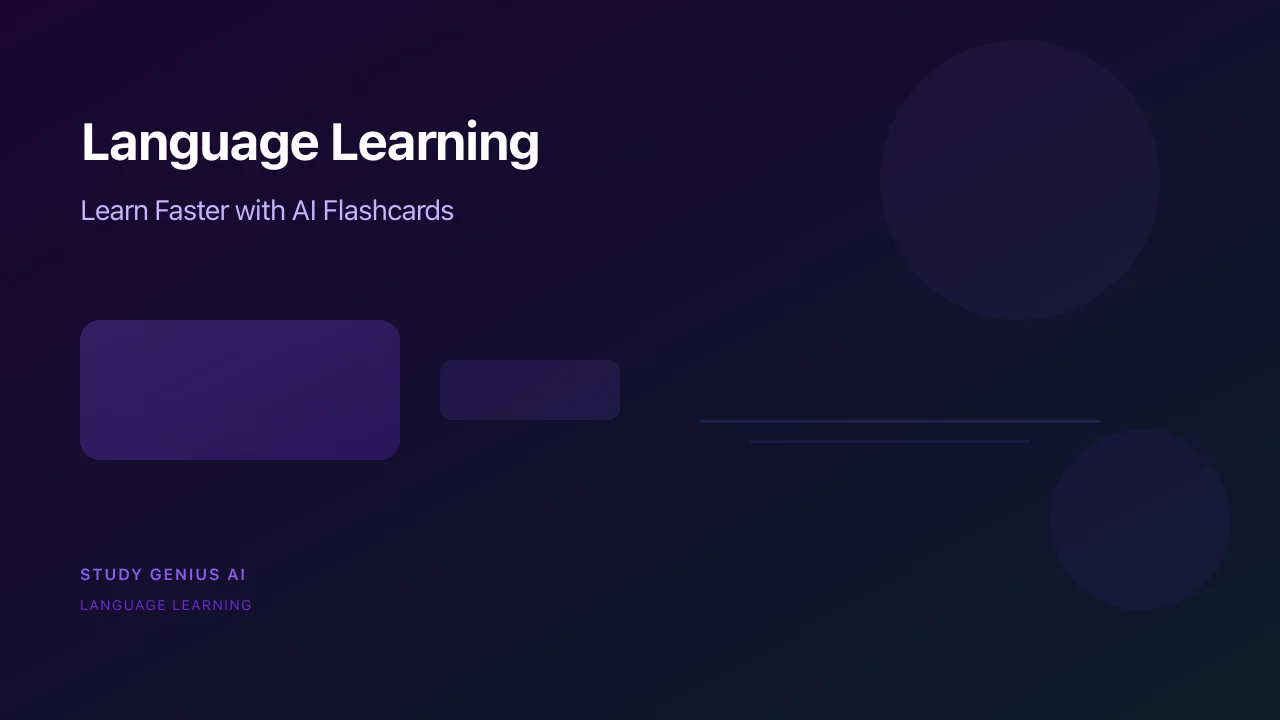 How to Learn a New Language Faster with AI Flashcards | Study Genius AI